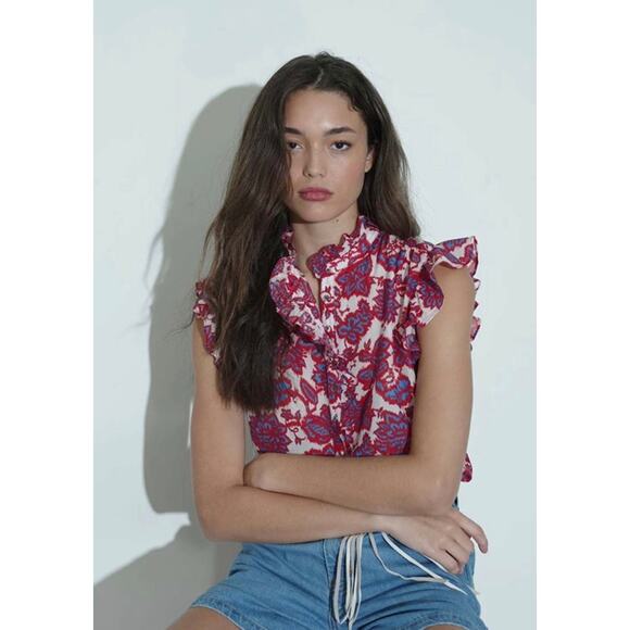 XIRENA Brenna Top in Electric Red - Picture 5 of 12